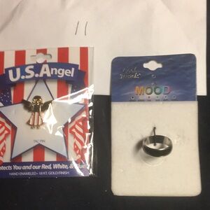 U.S. Angel Tac Pin and Mood Ring